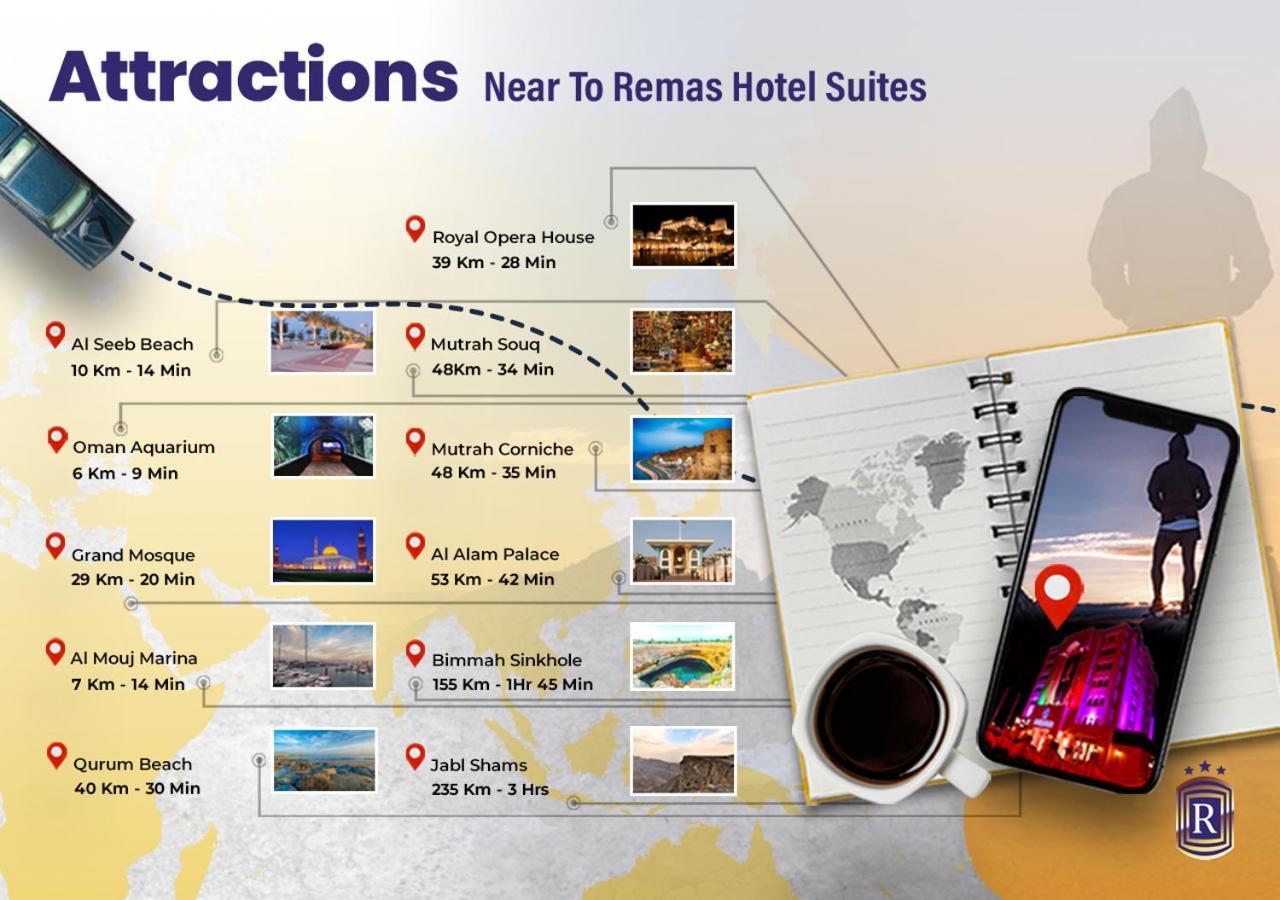 Remas Hotel Suites - Al Khoudh, Seeb, Muscat Zewnętrze zdjęcie